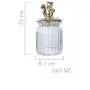 Gold-Plated Glass Sealed Storage Tank Makeup Cotton Swab Storage Kitchen Food Sealed Storage Jar,Squirrel S Gold-Plated Glass Sealed Storage Tank Makeup Cotton Swab Storage Kitchen Food Sealed Storage Jar,Squirrel S