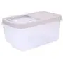 KISSTAKER Rice Bucket, Japanese Plastic Rice Barrel 10kg Rice Storage Household Rice Bucket Moistureproof Transparent Kitchen Storage Container KISSTAKER Rice Bucket, Japanese Plastic Rice Barrel 10kg Rice Storage Household Rice Bucket Moistureproof Transparent Kitchen Storage Container