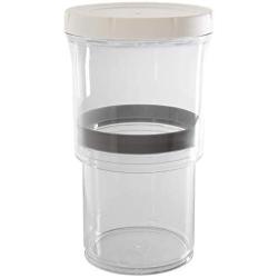 Botto The Adjustable Airtight Container Set of 4| Push Down To Remove Air And Adjust Contents Between 16 oz & 32 oz (Clear)