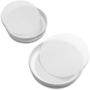 Set of 32 Mason Jar Lids Regular Mouth and Wide Mouth with Leak Proof Platinum Silicone Sealing Lid, findTop Storage Caps with Silicone Seals for Jars (8 Wide and 8 Regular)