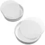 Set of 32 Mason Jar Lids Regular Mouth and Wide Mouth with Leak Proof Platinum Silicone Sealing Lid, findTop Storage Caps with Silicone Seals for Jars (8 Wide and 8 Regular)