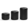 Fellow Atmos Vacuum Canister for Coffee & Food Storage, Matte Black, 1.2 liter, Integrated Vacuum Pump, Airtight Seal