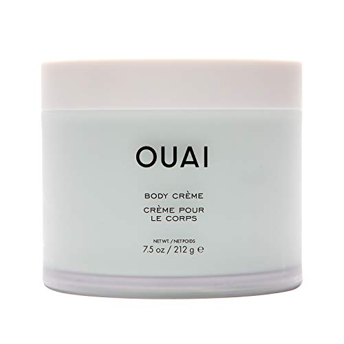 OUAI Body Crème. Super Hydrating Whipped Body Cream Softens Skin and Gives it a Healthy Glow. Cupuaçu Butter, Coconut Oil and Squalane Nurture Skin. Scented with Rose, Violet and Citrus (7.5 oz)