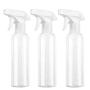 3 Pack Plastic Spray Bottles 8.5oz Refillable Sprayer with Mist and Stream Mode for Hair/Cleaning Solutions/Outdoor Indoor House Garden Plants, Squirt Bottle - Clear 250ml