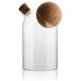 Glass Storage Jar, High Borosilicate Glass, Preserving Jars with Airtight Lid for Tea Coffee Herb Spices Sugar and More (C/800ml)