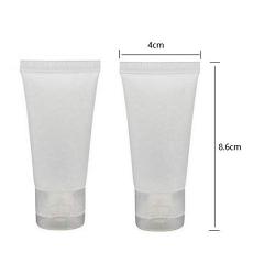 LASSUM 10 PCS Refillable Empty Plastic Squeeze Soft Tubes Bottle,Flip Cap Bottle Cosmetic Cream Lotion Shampoo Travel Containers (30ML)