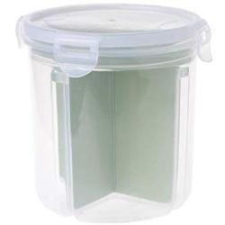 Kitchen Food Storage Jar Airtight Food Storage Plastic Kitchen Food Cereal Grain Bean Rice Storage Container Box with Cover Kitchen Tool (Color : Green, Size : L)