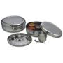 Spice Container - Masala Dabba - 7 Compartments, masala box,steel masala dabba,Spice container box,stainless steel spice box indian masala dabba with 7 spice containers,Stainless Steel Masala Dabba