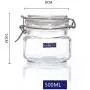 Yl Ly Glass Sealed Canister Storage Jar Candy Glass Jar Nut Snack Jar Glass Jar 500Ml