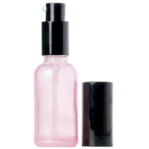 1PC 3.4oz 100ML Pink Glass Empty Upscale Press Pump Bottles Jar Pot Vial Tube Containers For Makeup Lotion Serum Face Cream Facial Cleanser Toner Liquid Cosmetics Essential Oil Emulsion