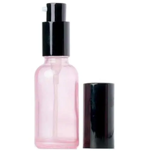1er 3,4oz 100ML Roséglas Leere Pumpflasche Behältnis für Make-up Lotion Serum Gesichtscreme Gesichtsreiniger Toner Flüssigkeit Kosmetik Ätherisches Öl Emulsion