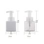 1PC 250ml /8.4oz Square Empty Plastic Foaming Soap Dispenser Spray Pump Bottle Jars Pot Container For Cream Lotion Bath Shower Shampoo Liquid Soap Toiletries Cosmetic(White)