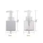 Bouteille vide en plastique blanche 250ml / 8,4 oz, doseur de savon mousseux carré, pour crème, lotion, bain, douche, shampooing, savon liquide, cosmétiques. Bouteille vide en plastique blanche 250ml / 8,4 oz, doseur de savon mousseux carré, pour crème, lotion, bain, douche, shampooing, savon liquide, cosmétiques.