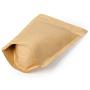 Kraft Paper Stand up Zipper Pouches Coffee Bags Coffee Pouches with Valve (Pack of 50)