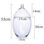 Glass Jar with Lid Transparent Grain Miscellaneous Grains Kitchen Storage Bottle Crystal Candy Jar Decoration Grain Storage Tank,17x33cm