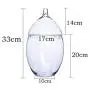 Bocal en verre transparent avec couvercle pour stockage des grains, bouteille de rangement pour cuisine, pot de décoration en cristal, réservoir de stockage de grains, 17x33cm Bocal en verre transparent avec couvercle pour stockage des grains, bouteille de rangement pour cuisine, pot de décoration en cristal, réservoir de stockage de grains, 17x33cm