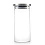 Glass Food Storage Jar - 1000ml Glass Storage Jar Coffee Beans Kitchen Food Container Stainless Steel Lid