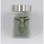 Stash Jar with Golden Goat Cannabis Strain Design - Smell Resistant Herb Storage and Accessories, Airtight - 3" Tall x 2" Wide Stash Jar with Golden Goat Cannabis Strain Design - Smell Resistant Herb Storage and Accessories, Airtight - 3" Tall x 2" Wide