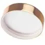 Large Clear Thick Glass Straight Sided Jar with Gold Metal Overshell Lid - 16 oz / 480 ml (2 Pack) + Spatulas Large Clear Thick Glass Straight Sided Jar with Gold Metal Overshell Lid - 16 oz / 480 ml (2 Pack) + Spatulas
