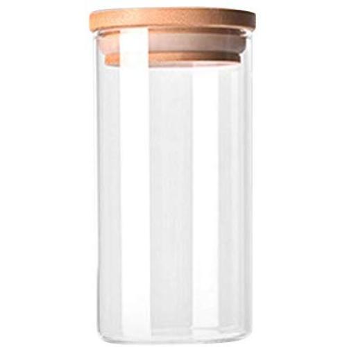 1CAwindwinevine Transparent High Borosilicate Glass Kitchen Storage Bottle Store Food Ingredient Candy Biscuit Storage Jar Organization