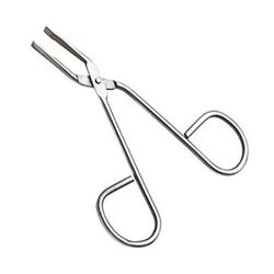 3.35'' Professional Stainless Steel Eyebrow Tweezers Facial Hair Tweezer Scissors Shaped Eyebrow Nose Hair Clip Remover Flat Tip Tweezers Hair Plucker For Hair And Eyebrows Personal Care(Silver)