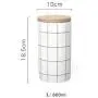 Round Heat Resistant Ceramic Sealed Tank Large Storage Jar 3Pcs/ Set With Lid Sugar Food Storage Box Decor Storage Bottle,L