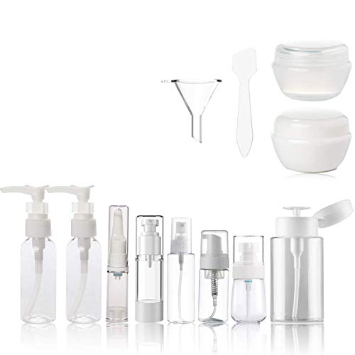 Travel Bottles TSA Approved, 13 PCS Portable Travel Bottles Containers with Leak-Proof Flip, BPA-free Travel Tubes Kit, Travel Size Bottles with Clear Quart Toiletry Bag Set for Liquids(Women/Men)