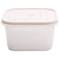 WANGLX ST Storage Jar Refrigerator Storage Box Kitchen Utensils Refrigerated Box Food Storage Tank with Drain Hole for Easy Ventilation Crisper