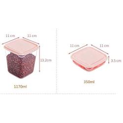 Food Storage Box, Kitchen Finishing Storage, Polypropylene Material, Safe, Non-Toxic, Transparent, Refrigerator Storage Box, Storage Jar, 17-Piece Set