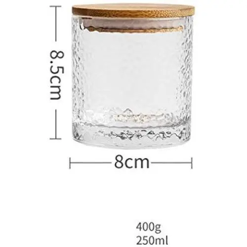 Glass Storage Jar, High Borosilicate Glass, Airtight Sealing Ring, Preserving Jars for Tea Coffee Herb Spices Sugar and More (8x8.5cm/250ml) Glass Storage Jar, High Borosilicate Glass, Airtight Sealing Ring, Preserving Jars for Tea Coffee Herb Spices Sugar and More (8x8.5cm/250ml)