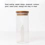 PPLK Glass Storage Tank Kitchen Transparent Dried Fruit Miscellaneous Grains Jar Tea Storage Bottle Food Sealed Cans,Clear,A
