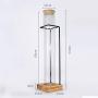 HOUSIYU Food Storage Container Sealed Container for Coffee Beans/Tea/Dried Fruit/Milk Tea/Coffee Shop/Product Display Glass Jar, 6010CM