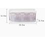 XJUNTLG Spice Jar,Kitchen Plastic Condiment Bottles,Dust-Proof Moisture Proof Storage Jar,Three-Piece Suit Durable/A / 29.5x12.5x12.5cm