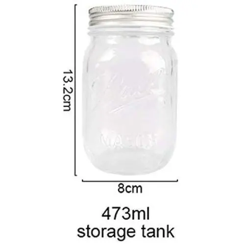 Jar with Lids Glass Bottle Ice Cream Fruit Installed Cold Drink Water Bottles Straw Storage,473ml Jar with Lids Glass Bottle Ice Cream Fruit Installed Cold Drink Water Bottles Straw Storage,473ml