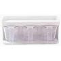 XJUNTLG Spice Jar,Kitchen Plastic Condiment Bottles,Dust-Proof Moisture Proof Storage Jar,Three-Piece Suit Durable/A / 29.5x12.5x12.5cm