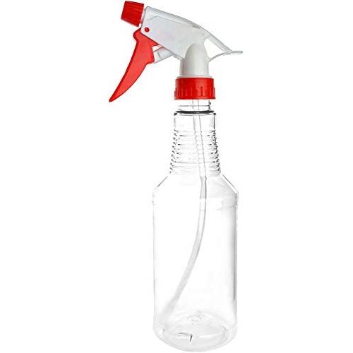 BRIGHTFROM Empty Water Spray Bottle, 16 OZ Refillable Plastic Conatainer with Adjustable Spray Nozzle from Stream to Fine Mist for Hairstyling, Cleaning and Plants