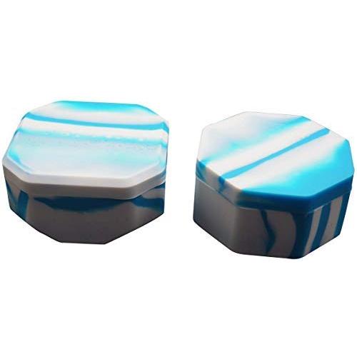 Gentcy Silicone Large 100pcs 223ml Silicone Container Jars Wax Storage Oil Concentrate Blue