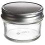 PremiumVials 12 pcs, 4 oz Mason Glass Jars with Silver Lids