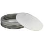 CHBKT 12 Pack Premium Reuseable Mason Jar Silicone Seals Gasket Lids for Regular Mouth Jar, Canning Storage Jars, Leak Proof Sealing Lid Inserts/Liners for Mason Jars, Stainless Steel Bands Included.