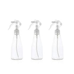 ROISOOT 200ml Plastic Empty Fine Mist Spray Bottle for Hair/Alcohol/Plant Water/Cleaning Solution 3 pack