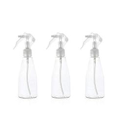 ROISOOT 200ml Plastic Empty Fine Mist Spray Bottle for Hair/Alcohol/Plant Water/Cleaning Solution 3 pack