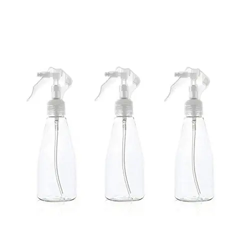 ROISOOT 200ml Kunststoff Leere Feines Sprühflasche für Haar/Alkohol/Pflanzenwasser/Reinigungslösung 3er Pack