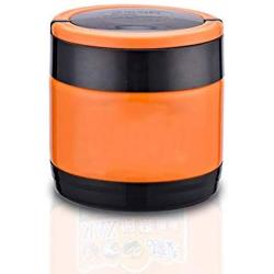 Thermos Food Jar Thermos Stainless Food Flask,Leakproof Vacuum Insulated Food Containers Lunch Box,Portable (Color : Orange, Size : 1000ml)