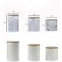 Contenant de Rangement HHXQXB pour Aliments, Pot à Épices, Tasse, Café, Épices, Sucre, Sel et Plus encore avec Revêtement Mat, WearCO2 et Préserve la Fraîcheur des Aliments (Blanc)