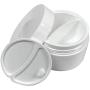 6 White Jars 4 oz Cosmetic Cream Containers Packaging Empty Dome Lids Plastic