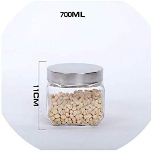 Lead Free Food Glass Jars Miscellaneous Grains Sealed Cans Storage Tanks Piggy Bank Kitchen Storage Jars Transparent Bottles,700Ml