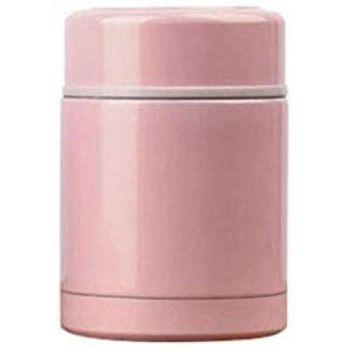 Lcxliga Vakuumisolierte Lunchbox Edelstahl Lebensmittelbehälter Food Carrier Thermoluncheonbehälter Lebensmittelbehälter (Farbe: Rosa)