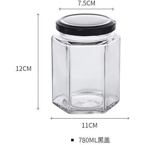 Kitchen Food Storage Jar Airtight Food Storage Sealed cans Glass Food Storage Jars Glass Bottles Honey Bottles Enzyme cans Food cans Storage Tanks , 780ml Black Cover Kitchen Food Storage Jar Airtight Food Storage Sealed cans Glass Food Storage Jars Glass Bottles Honey Bottles Enzyme cans Food cans Storage Tanks , 780ml Black Cover