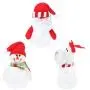 3er Weihnachtscandy-Behälter, Weihnachtsgeschenkdose, Santa Reindeer Schneemann Candy Holder Ornament, Weihnachtsdekoration für Kekse und Süßigkeiten