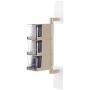Xigeapg Multi-Tier 360 Degree Rotating Wall Mount Spice Rack Seasoning Storage Box Jars Organizer Condiment Containers Kitchen Tools(3 Layers Beige)